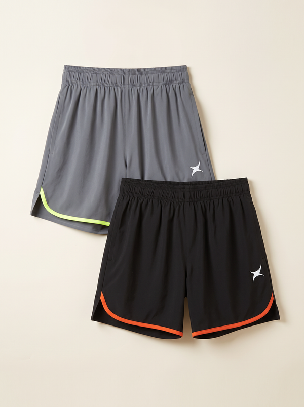 Neo Shorts (DARK GREY/BLACK) PACK OF 2