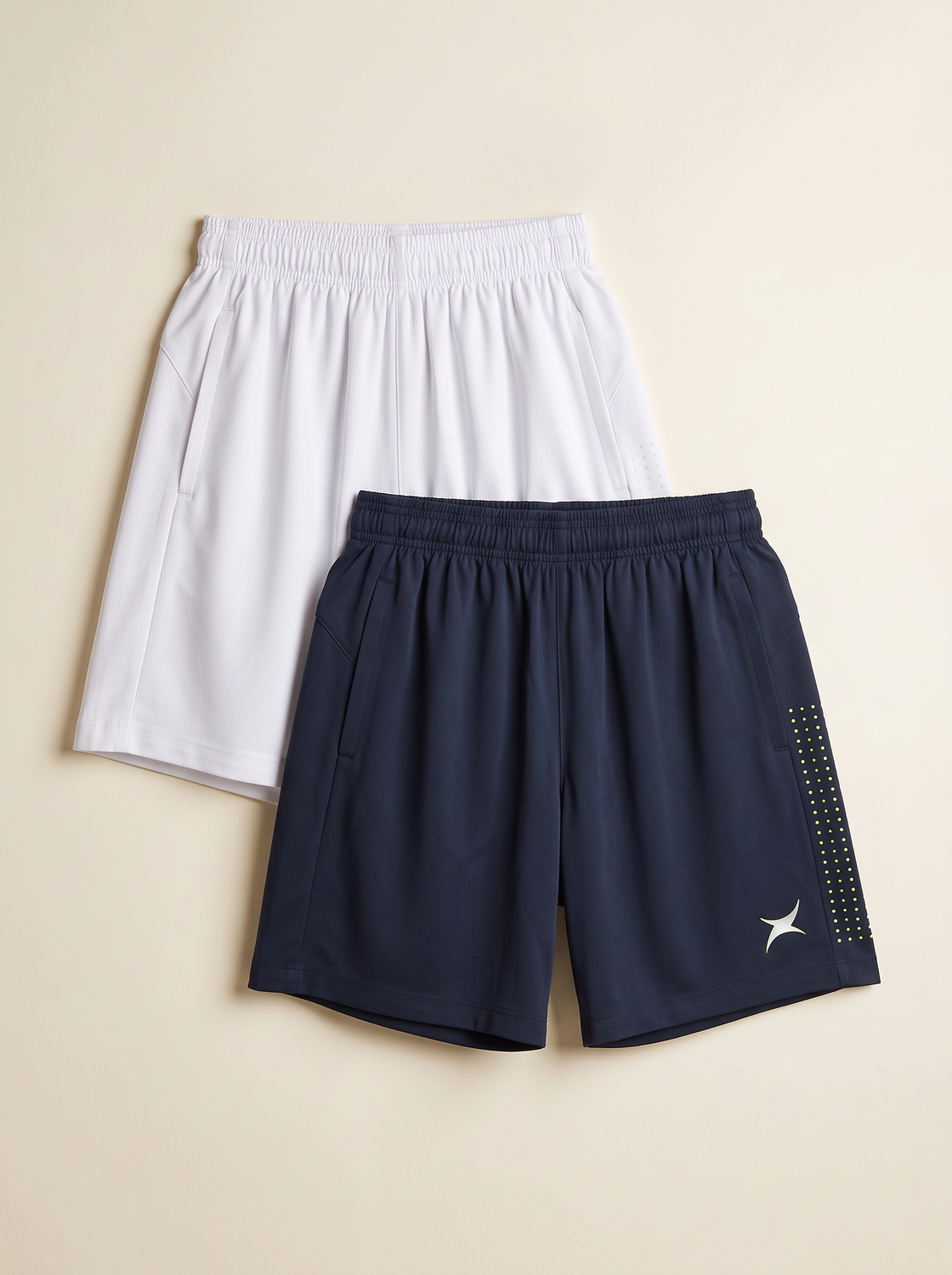 Urban X Shorts (WHITE/NAVY BLUE) PACK OF 2