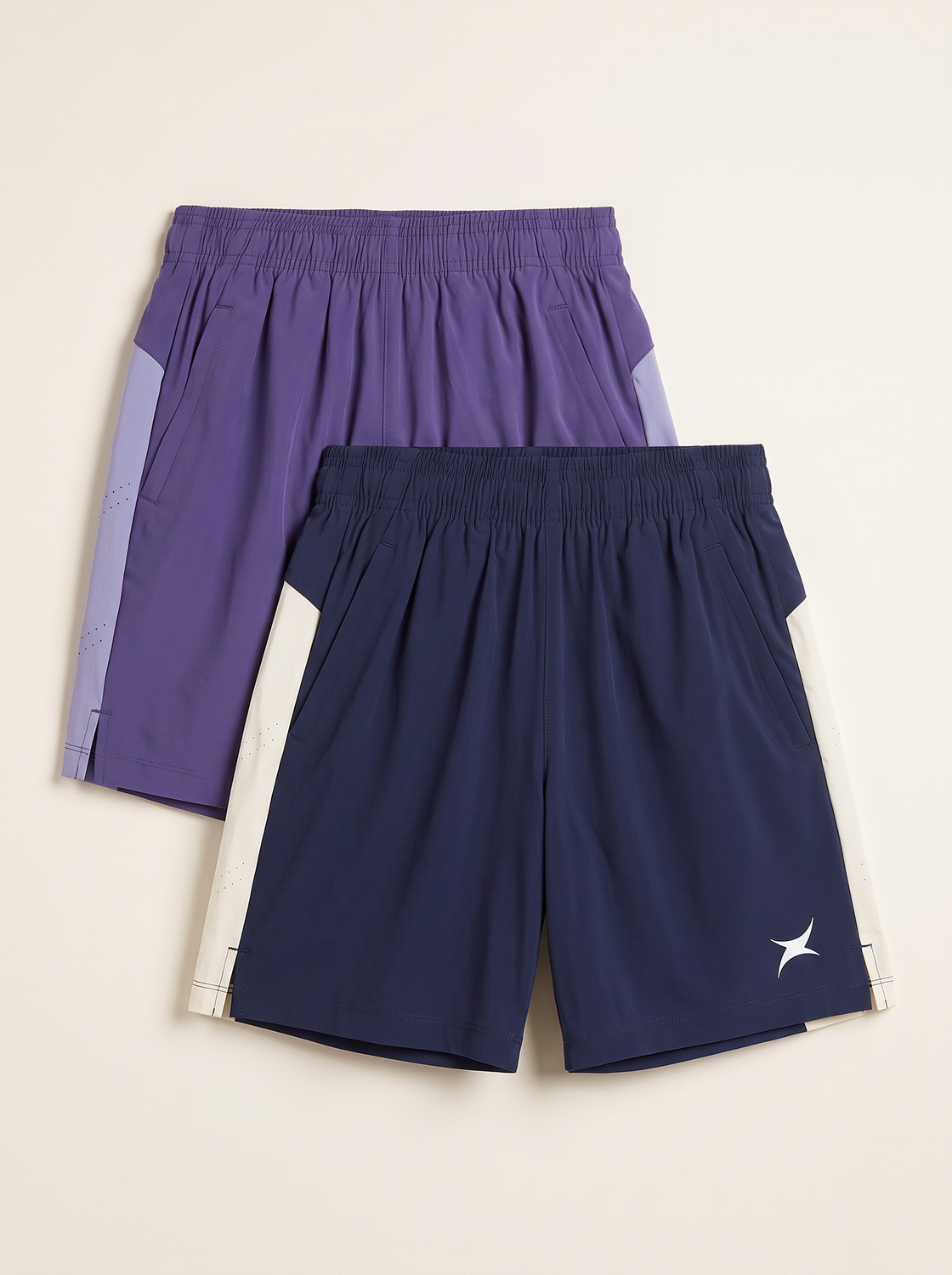 Ace Shorts (NAVY/LAVENDER) PACK OF 2