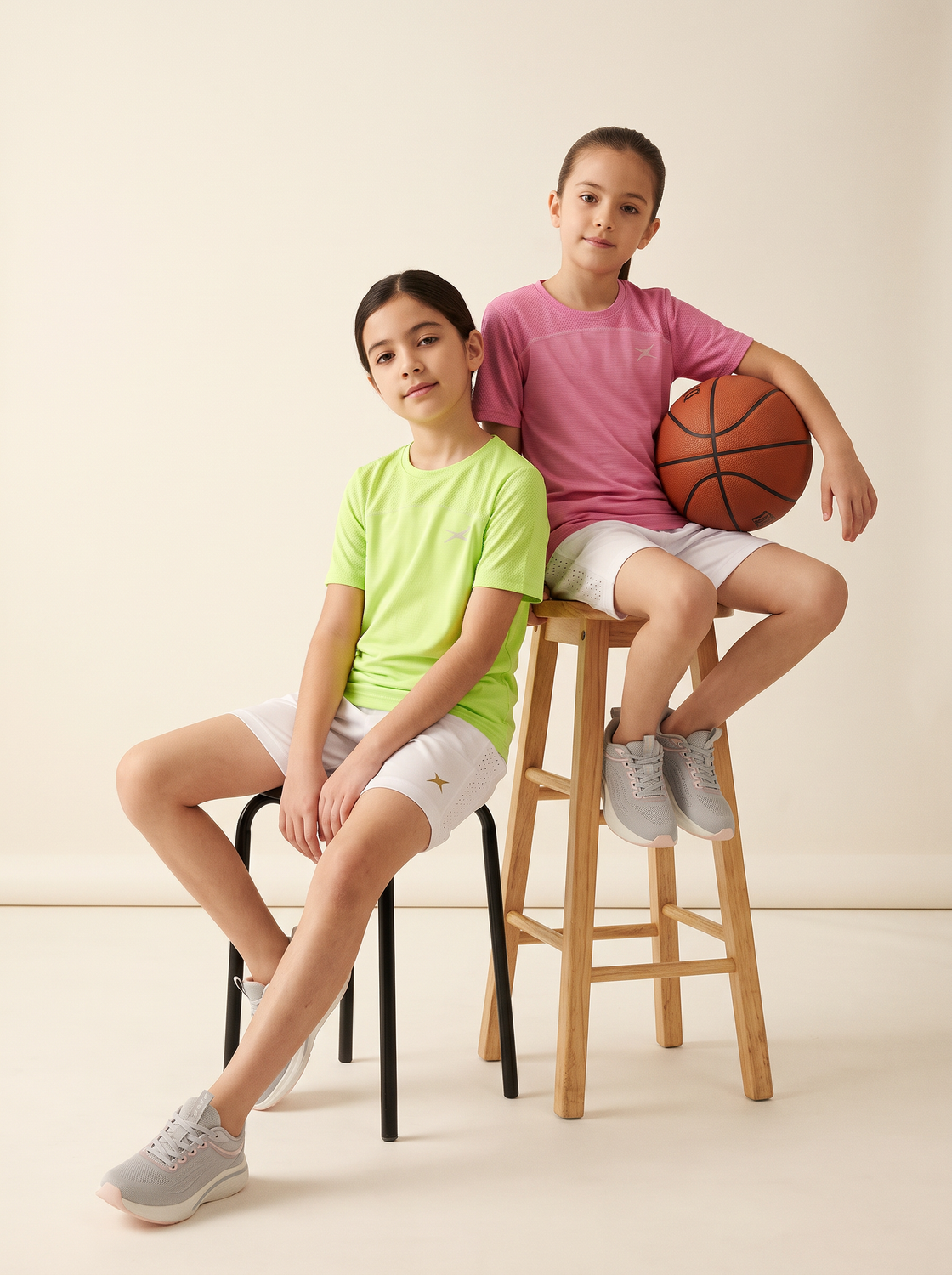 Aero Vibe Seamless Activewear T-shirt (MAGENTA PINK/NEON) PACK OF 2