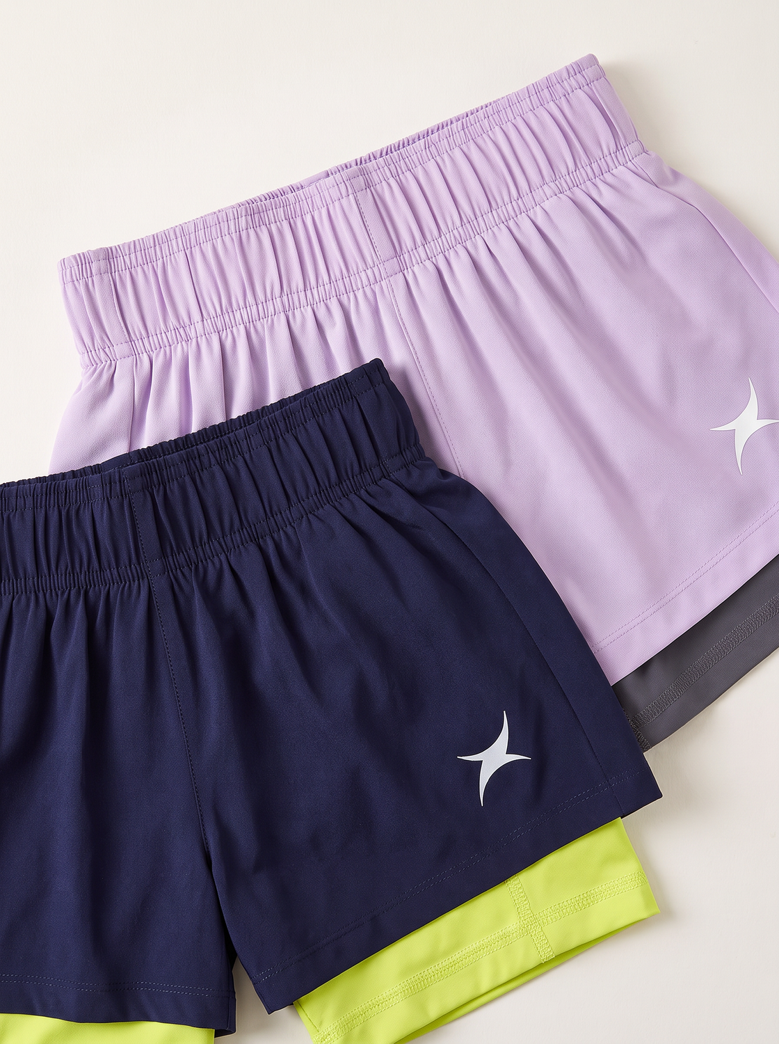 Vibe Shorts (NAVY BLUE/PURPLE) PACK OF 2