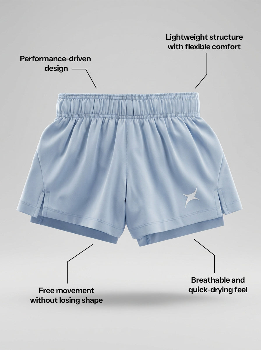 SKY BLUE SPORTS SHORTS